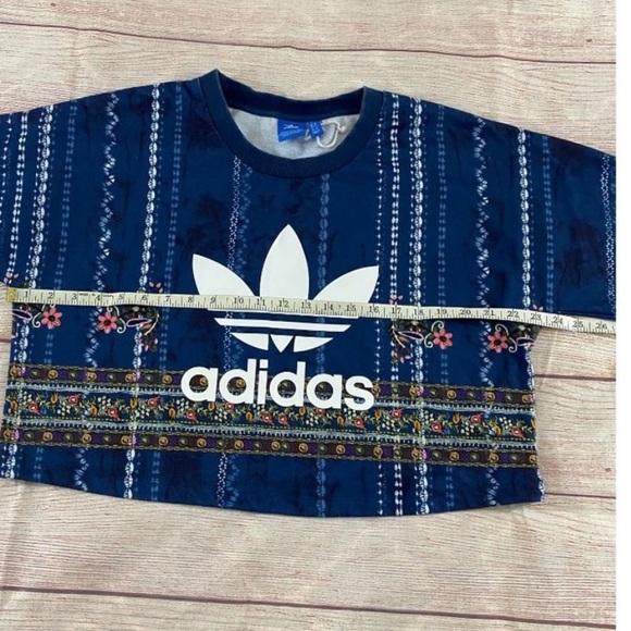 FARM Rio Blue Patterned Crop Top - Picture 4 of 12